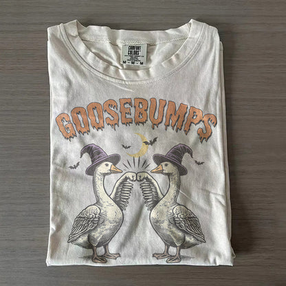 Goose Bumps Tee – Funny Halloween & Autumn Shirt