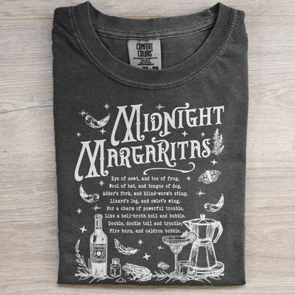 Witchy Midnight Margaritas Tee – Spooky Retro Drinking Shirt