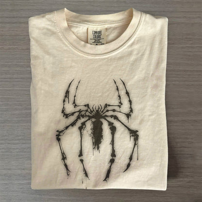 Retro Spider Oversized Shirt – Vintage Hero & Dark Art Tee