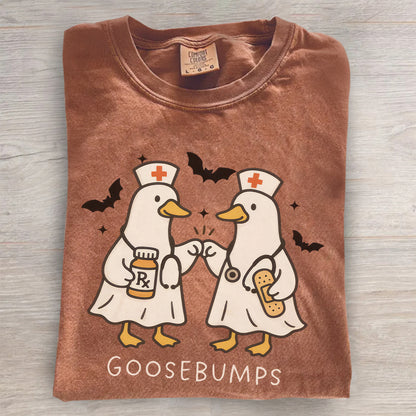 Spooky Goosebumps Nurse Shirt – Silly Goose Halloween NICU Tee
