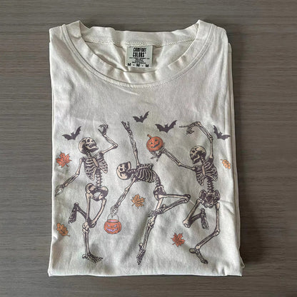 Vintage Skeleton Dance Tee – Retro Shirt