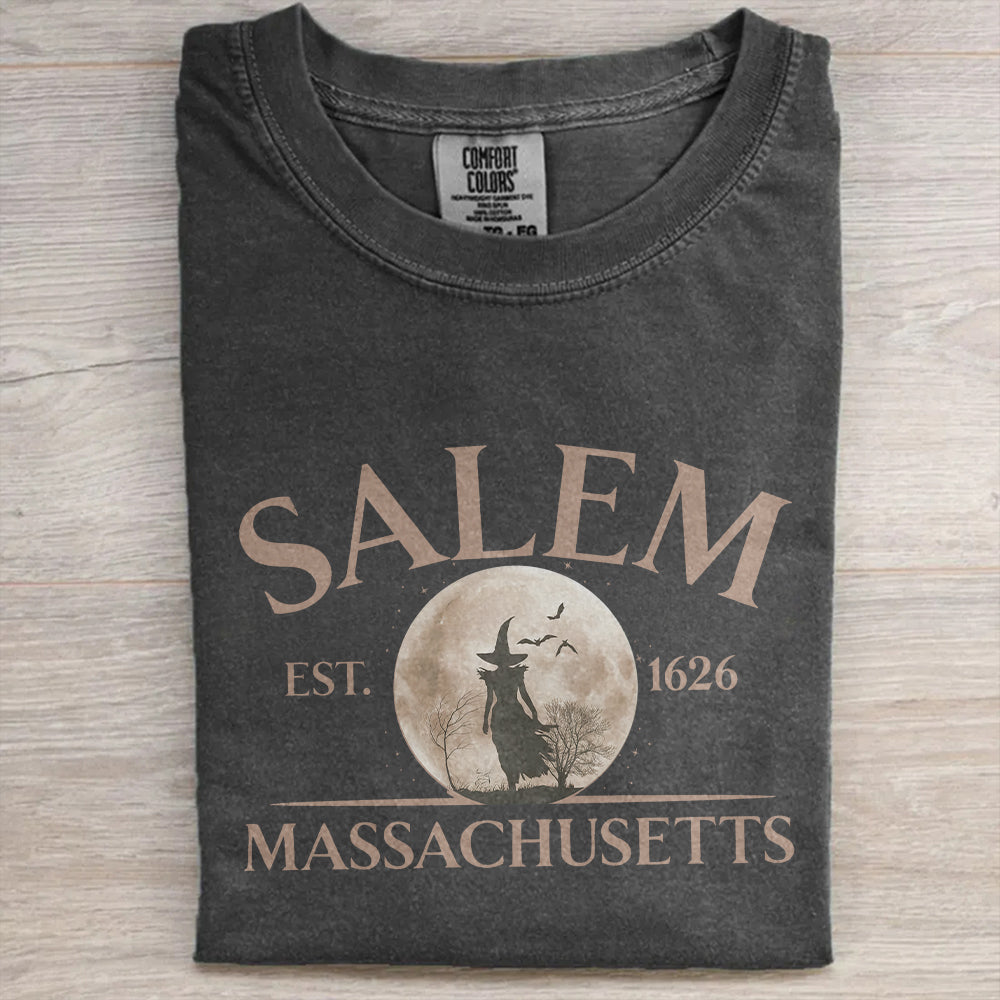 Spooky Season Comfort Colors® Halloween Tee- Salem Witch T-Shirt