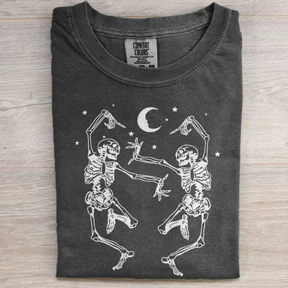 Dancing Skeletons Comfort Colors® Halloween Tee- Spooky Season Shirt