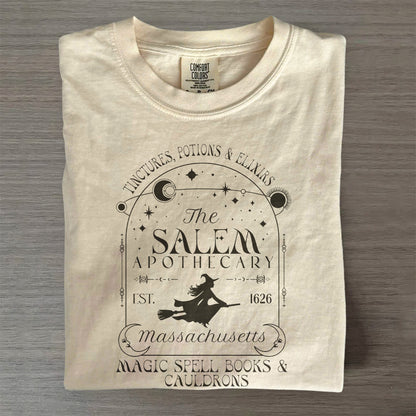 The Salem Apothecary Tee – Vintage Witch Halloween Shirt