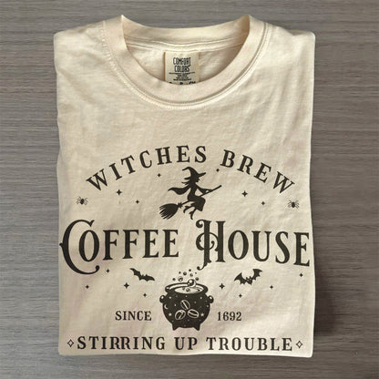 Witches Coffee House Vintage Salem Tee- Halloween Shirt