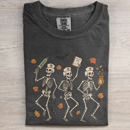 Halloween Nurse Skeleton Shirt | Spooky RN Fall Tee