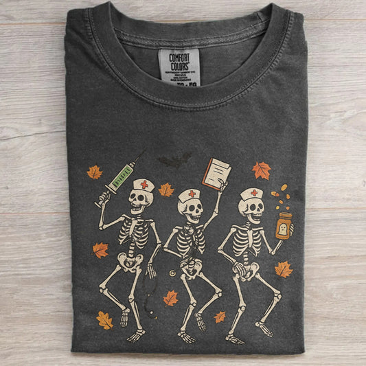 Halloween Nurse Skeleton Shirt | Spooky RN Fall Tee