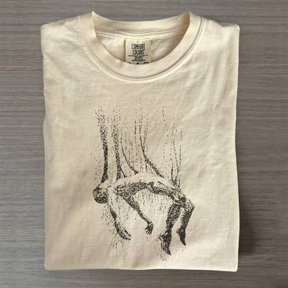 Body Falling From Sky Vintage 90s Graphic T-Shirt