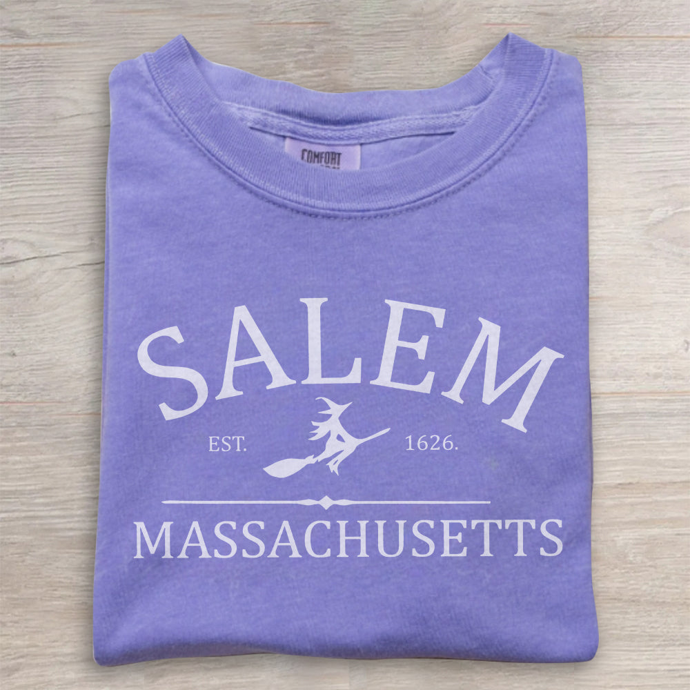 Salem Massachusetts Shirt – Vintage Witch City Tee