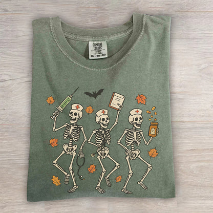 Halloween Nurse Skeleton Shirt | Spooky RN Fall Tee