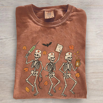 Halloween Nurse Skeleton Shirt | Spooky RN Fall Tee