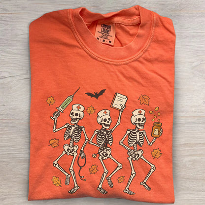 Halloween Nurse Skeleton Shirt | Spooky RN Fall Tee