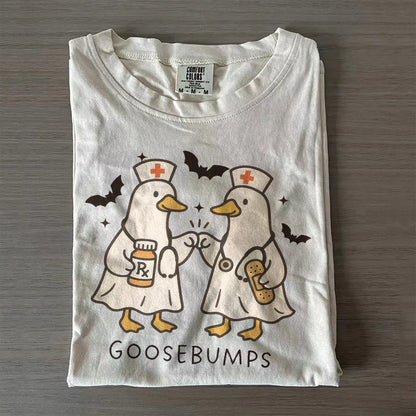 Spooky Goosebumps Nurse Shirt – Silly Goose Halloween NICU Tee