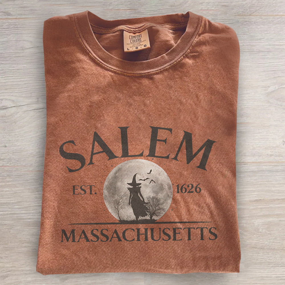 Salem Halloween T-Shirt – Vintage Witchy Graphic Tee