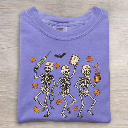 Halloween Nurse Skeleton Shirt | Spooky RN Fall Tee
