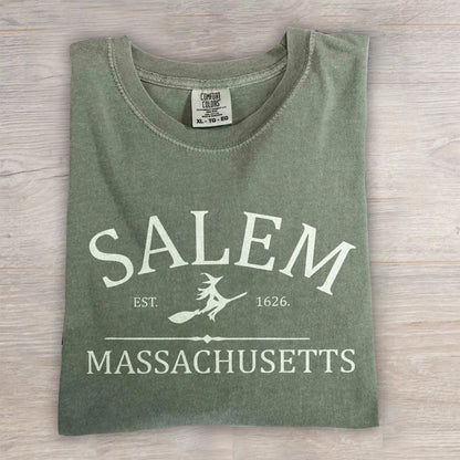 Salem Massachusetts Shirt – Vintage Witch City Tee