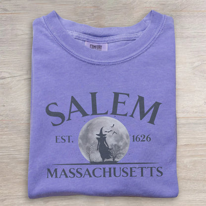 Salem Halloween T-Shirt – Vintage Witchy Graphic Tee